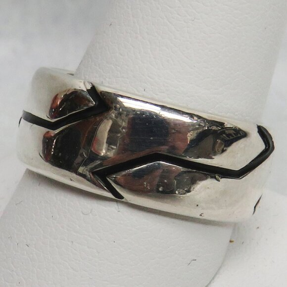 David Yurman Sterling Silver Heavy Men's Band - Picture 3 of 3